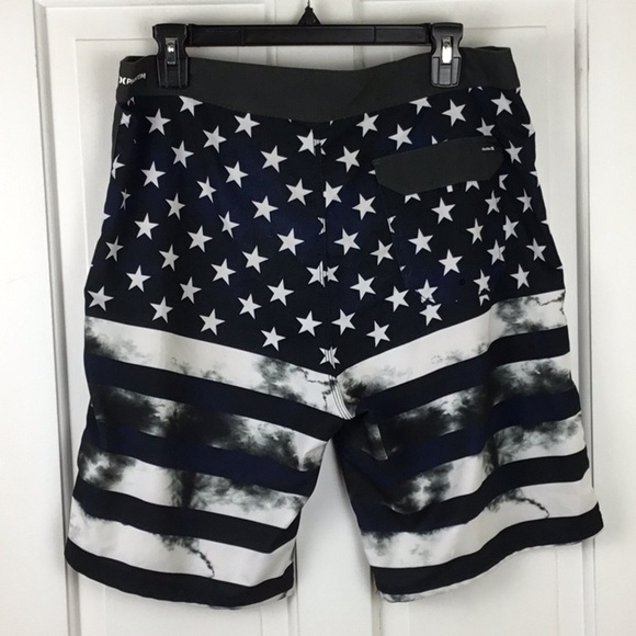 Men's Hurley Phantom Patriot USA Flag Board Shorts - Picture 5 of 8